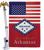 US Arkansas - States Americana Vertical Impressions Decorative Flags HG140555 Made In USA