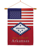 US Arkansas - States Americana Vertical Impressions Decorative Flags HG140555 Made In USA