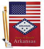 US Arkansas - States Americana Vertical Impressions Decorative Flags HG140555 Made In USA