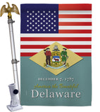 US Delaware - States Americana Vertical Impressions Decorative Flags HG140559 Made In USA