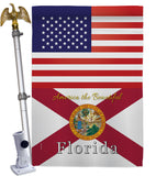 US Florida - States Americana Vertical Impressions Decorative Flags HG140561 Made In USA