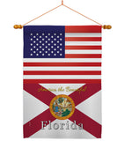 US Florida - States Americana Vertical Impressions Decorative Flags HG140561 Made In USA