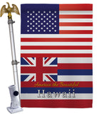 US Hawaii - States Americana Vertical Impressions Decorative Flags HG140563 Made In USA