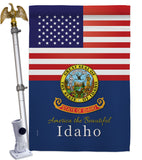 US Idaho - States Americana Vertical Impressions Decorative Flags HG140564 Made In USA