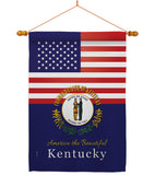 US Kentucky - States Americana Vertical Impressions Decorative Flags HG140569 Made In USA