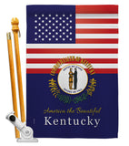 US Kentucky - States Americana Vertical Impressions Decorative Flags HG140569 Made In USA