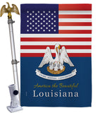 US Louisiana - States Americana Vertical Impressions Decorative Flags HG140570 Made In USA