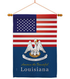 US Louisiana - States Americana Vertical Impressions Decorative Flags HG140570 Made In USA