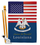 US Louisiana - States Americana Vertical Impressions Decorative Flags HG140570 Made In USA