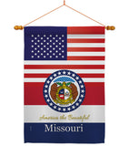 US Missouri - States Americana Vertical Impressions Decorative Flags HG140577 Made In USA