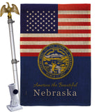 US Nebraska - States Americana Vertical Impressions Decorative Flags HG140579 Made In USA