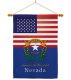 US Nevada - States Americana Vertical Impressions Decorative Flags HG140580 Made In USA