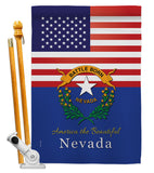 US Nevada - States Americana Vertical Impressions Decorative Flags HG140580 Made In USA