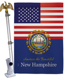 US New Hampshire - States Americana Vertical Impressions Decorative Flags HG140581 Made In USA