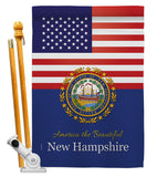 US New Hampshire - States Americana Vertical Impressions Decorative Flags HG140581 Made In USA