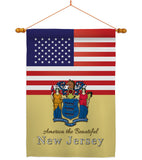 US New Jersey - States Americana Vertical Impressions Decorative Flags HG140582 Made In USA