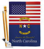 US North Carolina - States Americana Vertical Impressions Decorative Flags HG140585 Made In USA