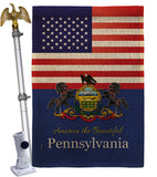 US Pennsylvania - States Americana Vertical Impressions Decorative Flags HG140590 Made In USA