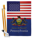 US Pennsylvania - States Americana Vertical Impressions Decorative Flags HG140590 Made In USA