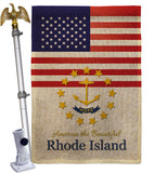 US Rhode Island - States Americana Vertical Impressions Decorative Flags HG140591 Made In USA