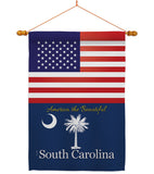 US South Carolina - States Americana Vertical Impressions Decorative Flags HG140592 Made In USA