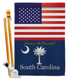 US South Carolina - States Americana Vertical Impressions Decorative Flags HG140592 Made In USA