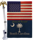 US South Carolina - States Americana Vertical Impressions Decorative Flags HG140592 Made In USA