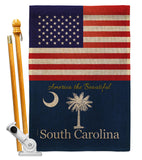 US South Carolina - States Americana Vertical Impressions Decorative Flags HG140592 Made In USA