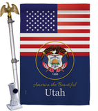 US Utah - States Americana Vertical Impressions Decorative Flags HG140596 Made In USA