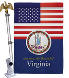 US Virginia - States Americana Vertical Impressions Decorative Flags HG140598 Made In USA