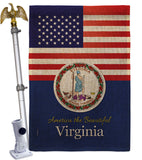 US Virginia - States Americana Vertical Impressions Decorative Flags HG140598 Made In USA