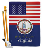 US Virginia - States Americana Vertical Impressions Decorative Flags HG140598 Made In USA