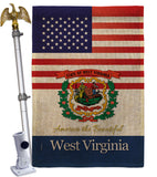 US West Virginia - States Americana Vertical Impressions Decorative Flags HG140600 Made In USA