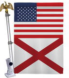 US Alabama - States Americana Vertical Impressions Decorative Flags HG140751 Made In USA