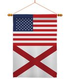 US Alabama - States Americana Vertical Impressions Decorative Flags HG140751 Made In USA