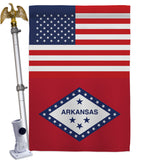 US Arkansas - States Americana Vertical Impressions Decorative Flags HG140754 Made In USA