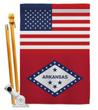 US Arkansas - States Americana Vertical Impressions Decorative Flags HG140754 Made In USA