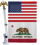 US California - States Americana Vertical Impressions Decorative Flags HG140755 Made In USA