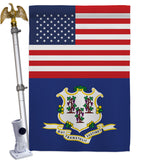 US Connecticut - States Americana Vertical Impressions Decorative Flags HG140757 Made In USA