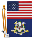 US Connecticut - States Americana Vertical Impressions Decorative Flags HG140757 Made In USA