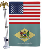 US Delaware - States Americana Vertical Impressions Decorative Flags HG140758 Made In USA