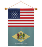 US Delaware - States Americana Vertical Impressions Decorative Flags HG140758 Made In USA