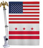 US District of Columbia - States Americana Vertical Impressions Decorative Flags HG140759 Made In USA