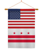 US District of Columbia - States Americana Vertical Impressions Decorative Flags HG140759 Made In USA