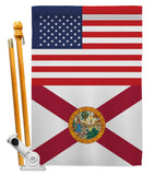 US Florida - States Americana Vertical Impressions Decorative Flags HG140760 Made In USA