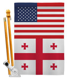 US Georgia - States Americana Vertical Impressions Decorative Flags HG140761 Made In USA