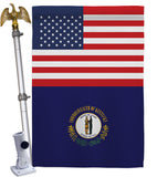 US Kentucky - States Americana Vertical Impressions Decorative Flags HG140768 Made In USA