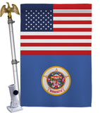 US Minnesota - States Americana Vertical Impressions Decorative Flags HG140774 Made In USA