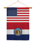 US Missouri - States Americana Vertical Impressions Decorative Flags HG140776 Made In USA