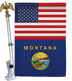 US Montana - States Americana Vertical Impressions Decorative Flags HG140777 Made In USA